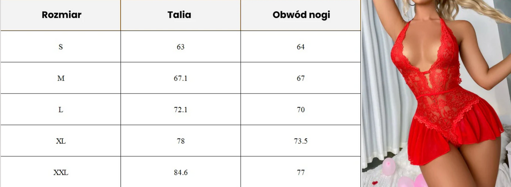 Sensualna piżama z koronką